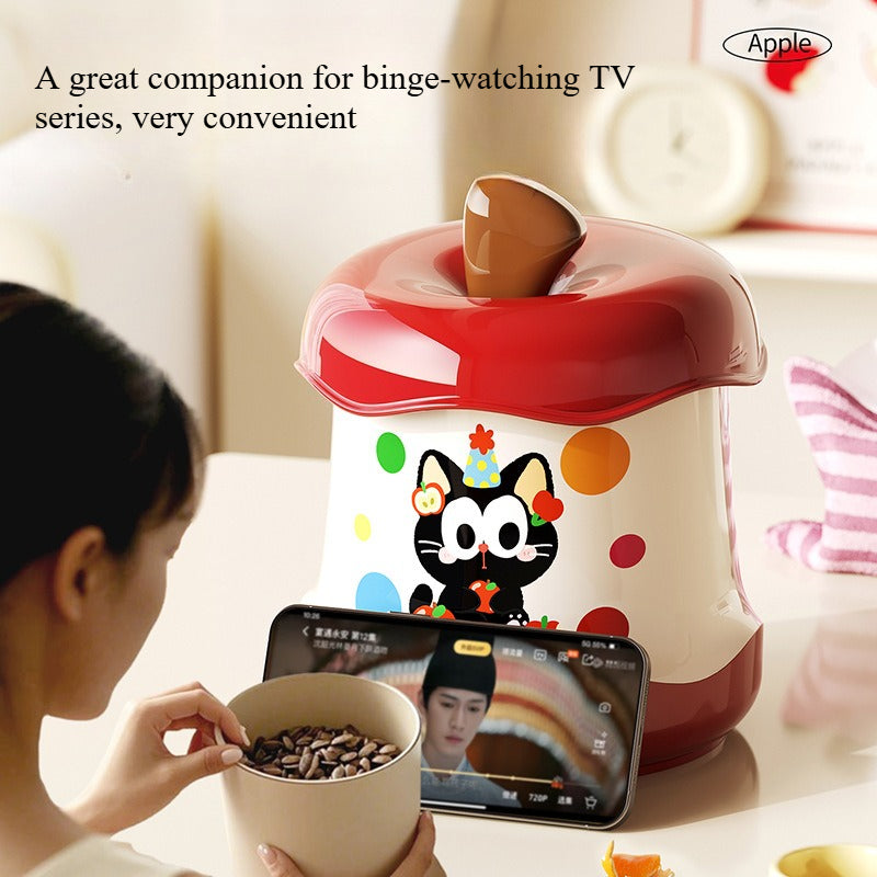 Cute Mini Trash Can in The Shape of an Apple, a Fun And Stylish Storage Box for The Desk, Perfect for Office Or Dorm Use