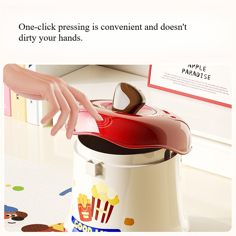 Cute Mini Trash Can in The Shape of an Apple, a Fun And Stylish Storage Box for The Desk, Perfect for Office Or Dorm Use