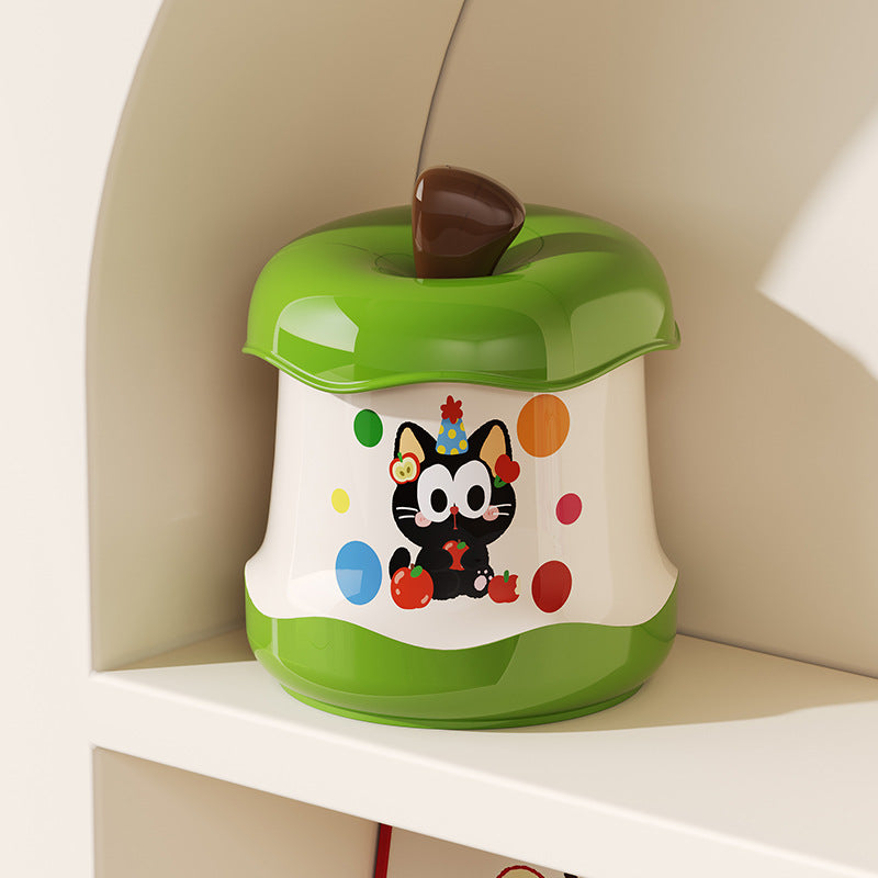 Cute Mini Trash Can in The Shape of an Apple, a Fun And Stylish Storage Box for The Desk, Perfect for Office Or Dorm Use