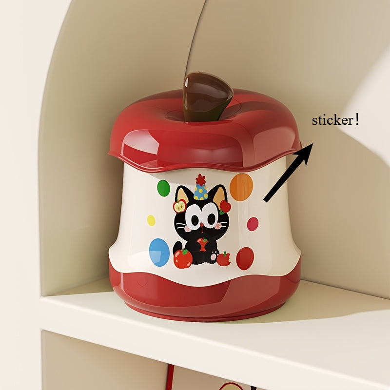 Cute Mini Trash Can in The Shape of an Apple, a Fun And Stylish Storage Box for The Desk, Perfect for Office Or Dorm Use