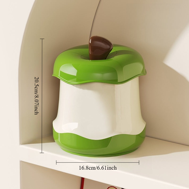 Cute Mini Trash Can in The Shape of an Apple, a Fun And Stylish Storage Box for The Desk, Perfect for Office Or Dorm Use
