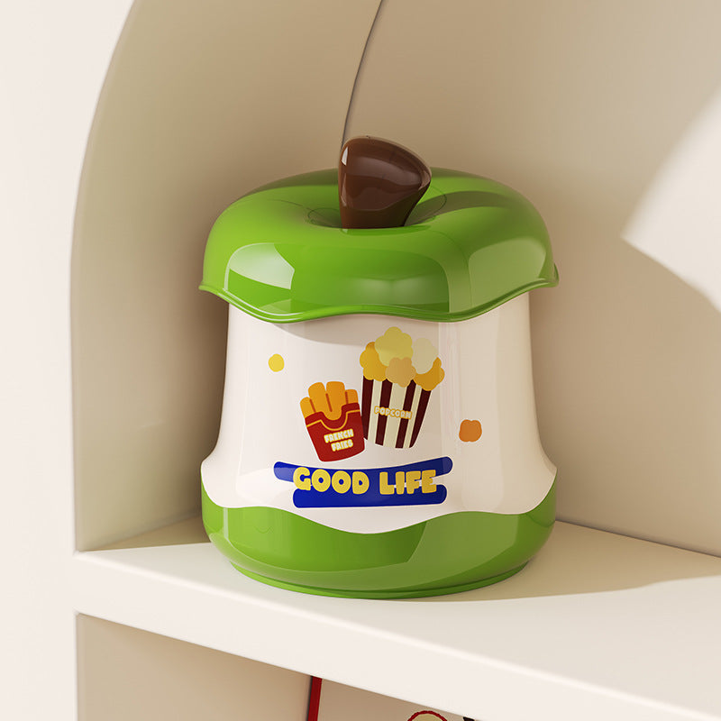 Cute Mini Trash Can in The Shape of an Apple, a Fun And Stylish Storage Box for The Desk, Perfect for Office Or Dorm Use
