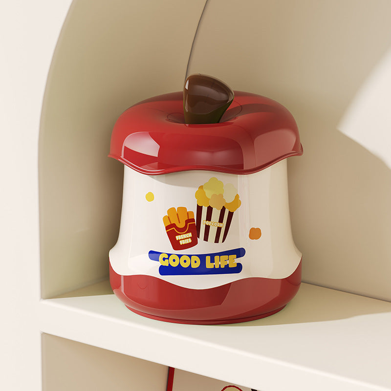 Cute Mini Trash Can in The Shape of an Apple, a Fun And Stylish Storage Box for The Desk, Perfect for Office Or Dorm Use